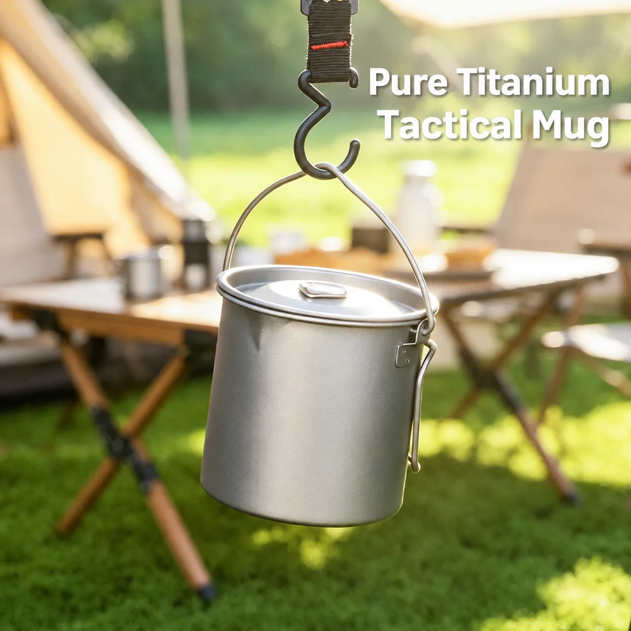 Micro laser welding station joining titanium handles to vacuum bottles