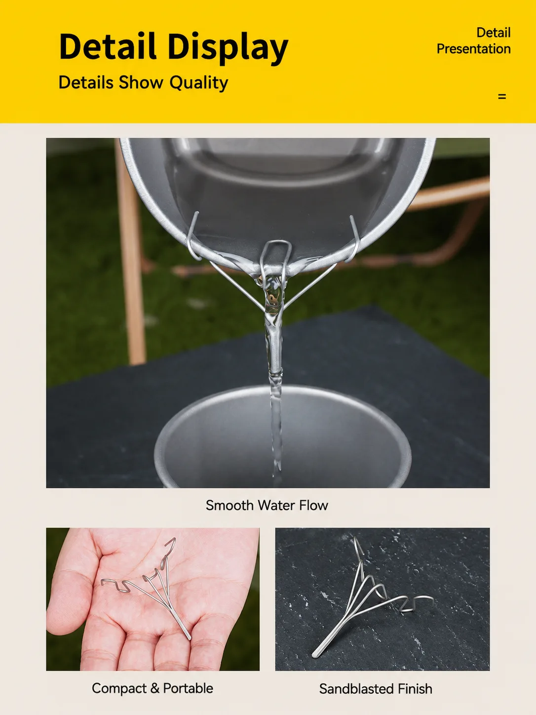 Mutian titanium drinkware OEM surface finishing options including mirror polish, stone-wash, and anodized color