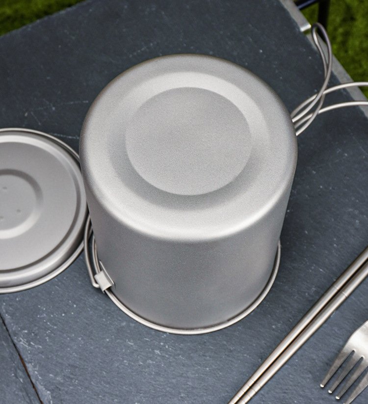 Integrated Basecamp Titanium Camping Cookware Set